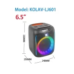 ابعاد اسپیکر KOLAV-LJ601